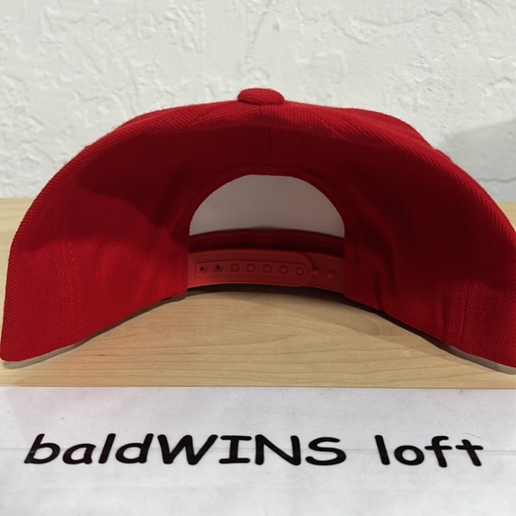 Yupoong The Authentic SnapBack Hat Red - Picture 2 of 4